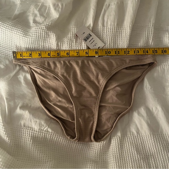 NWT Pilyq Bikini Bottom Swim Tan Beige L - Picture 8 of 9